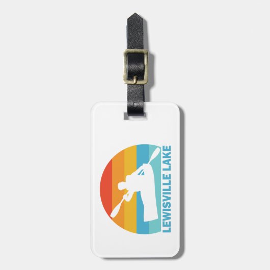 ルイヴィル湖テキサス州カヤク ラゲッジタグ (正面縦)
