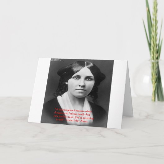 ルイーサメイアルコットリトルキングダム引用文挨拶 カード (正面)