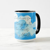 ルイーサメイアルコット引用文コーヒーで「雲」 マグカップ (正面右)