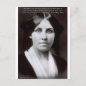 ルイーサメイアルコット&目的・夢引用文ギフト ポストカード (正面)