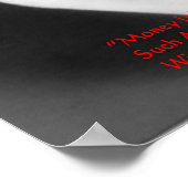 ルイーサ・メイ・アルコット「悪の金の根」知恵/フモ ポスター (角)