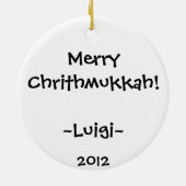 ルイージのBooperの陶磁器のオーナメント セラミックオーナメント (裏面)