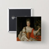 ルイースFrancoise deブルボンのポートレート 缶バッジ (正面&裏面)