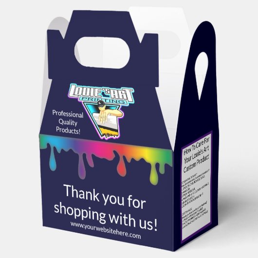 ルイーズのアートプリント | 顧客 | ギフトボックス フェイバーボックス (オープン)