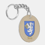 ルイーズの歴史の盾とスペインの国旗 キーホルダー (正面左)