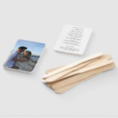 ルイーズシンプルフォトモダン結婚式 プログラム ハンドファン (組立なし)