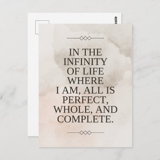 ルイーズ引用文 – すべて完璧 ポストカード (正面/裏面)