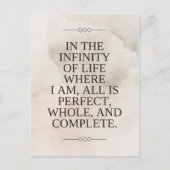 ルイーズ引用文 – すべて完璧 ポストカード (正面)