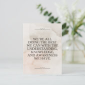 ルイーズ引用文 – 私た最高のちはできる ポストカード (スタンド正面)