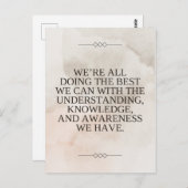 ルイーズ引用文 – 私た最高のちはできる ポストカード (正面/裏面)