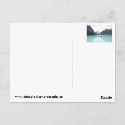 ルイーズ湖はがき ポストカード (裏面)