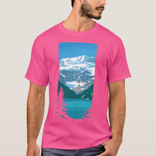 ルイーズ湖アクティブ Tシャツ (正面)
