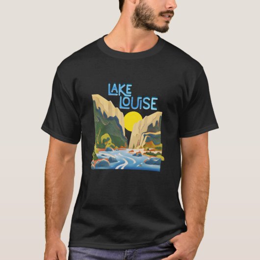 ルイーズ湖 バンフ国立公園 アルバータ州 カナダ Tシャツ (正面)