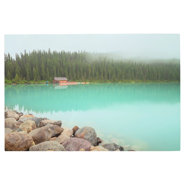 ルイーズ湖 メタルプリント (正面)