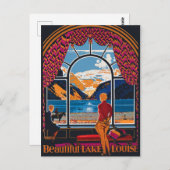 ルイーズ湖、窓からの眺め、カナダ ポストカード (正面/裏面)