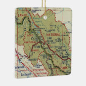 ルイーズ湖ABヴィンテージマップ セラミックオーナメント (右)
