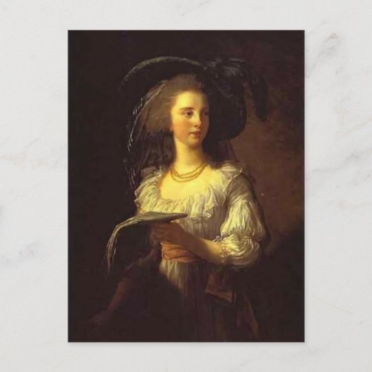 ルイーズ・エリザベス・ヴィジー – ザ・デューチェス・ド・ポリニャック ポストカード (正面)