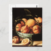 ルイーズ・モイヨンのキュラカオオレンジのボウル（1634年） ポストカード (正面/裏面)