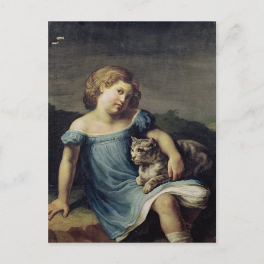 ルイーズ・ヴェルネットの子としてのポートレート, 1818-19 ポストカード (正面)