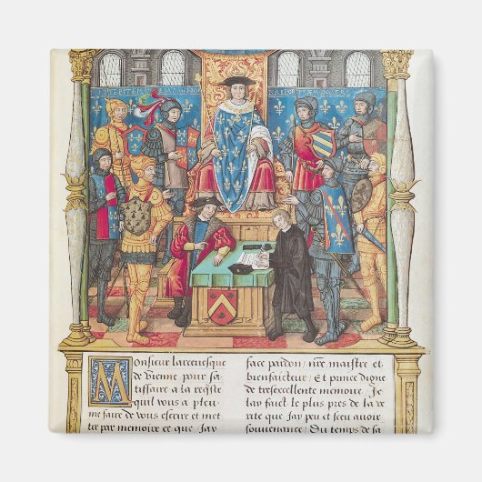 ルイ十一世への回想録の発表 マグネット (正面)