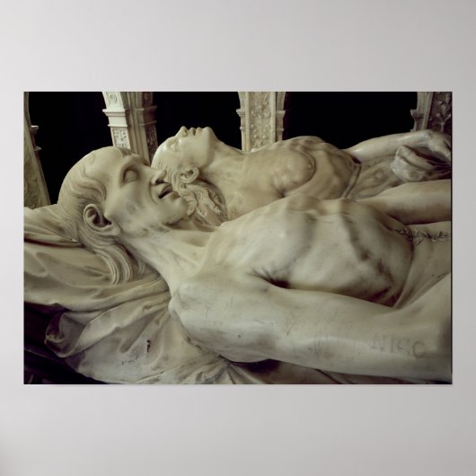 ルイ十二世とブルターニュのアンの像 ポスター (正面)