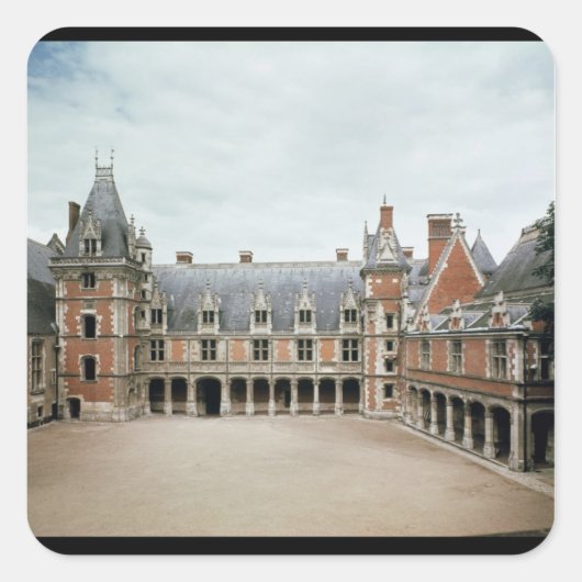 ルイ十二世の翼のファサード、1498年~1503年 スクエアシール (正面)