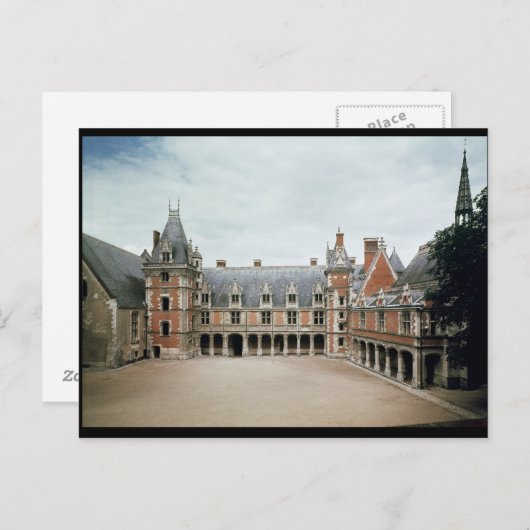 ルイ十二世の翼のファサード、1498年～1503年 ポストカード (正面/裏面)