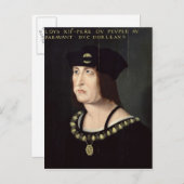 ルイ十二世フランス王ポートレート ポストカード (正面/裏面)