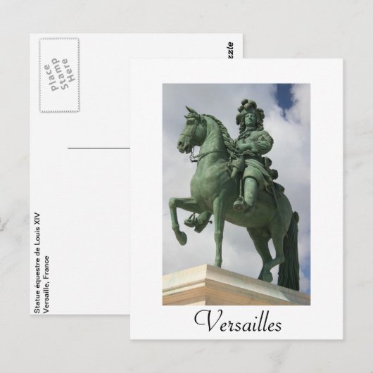 ルイ十四世 ポストカード (正面/裏面)