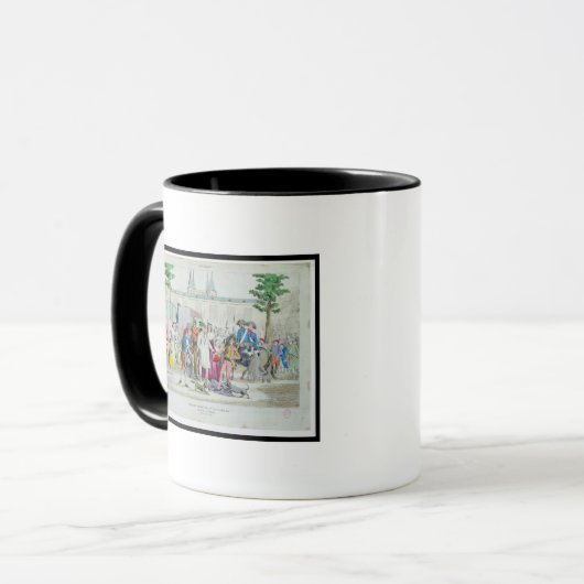 ルイ寺院に連れて行かれるXVIおよび彼の家族 マグカップ (正面左)