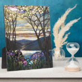 ルイ心地よいティファニー – ステンドグラス4マグノリアス フォトプラーク (側面)