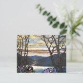 ルイ心地よいティファニー – ステンドグラス4マグノリアス ポストカード (スタンド正面)