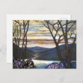 ルイ心地よいティファニー – ステンドグラス4マグノリアス ポストカード (正面/裏面)