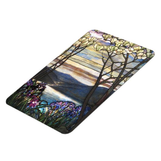 ルイ心地よいティファニー-ステンドグラス4マグノリア マグネット (左側)