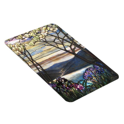 ルイ心地よいティファニー-ステンドグラス4マグノリア マグネット (右側)