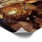 ルイ書十五世のテーブルと像 ポスター (角)