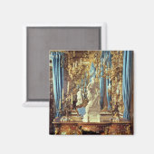 ルイ書十五世のテーブルと像 マグネット (正面/裏面)