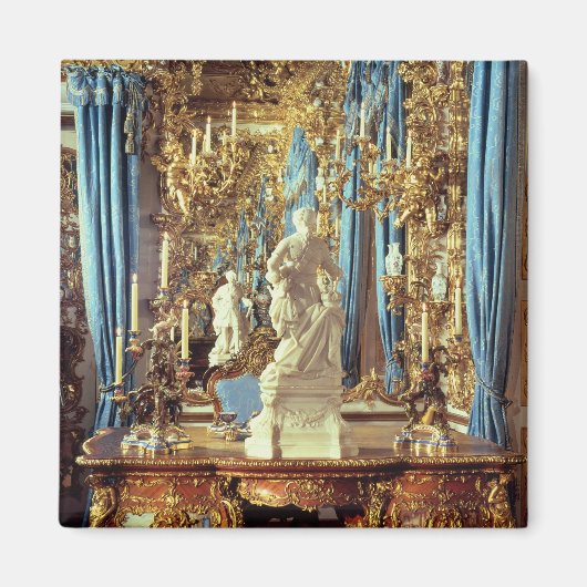 ルイ書十五世のテーブルと像 マグネット (正面)