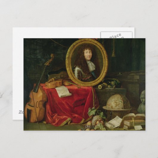 ルイ王のポートレートと静物生活 ポストカード (正面/裏面)