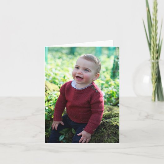 ルイ王子が1歳の誕生日を祝う カード (正面)