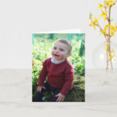 ルイ王子が1歳の誕生日を祝う カード (黄色い花)