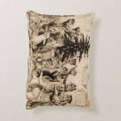 ルイ飾ワーインの猫のクリスマスツリー アクセントクッション (裏面(縦))