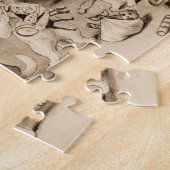 ルイ飾ワーインの猫のクリスマスツリー ジグソーパズル (側面)