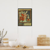 ルイ1世の戴冠式「信心家」 ポスター (キッチン)