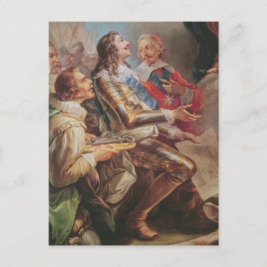 ルイ13世はノートルダム教会を捧げた ポストカード (正面)