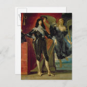 ルイ13世は勝利によって戴冠， 1635 ポストカード (正面/裏面)