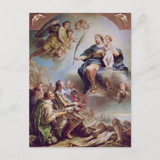 ルイ13世 教会を捧げる ポストカード (正面)