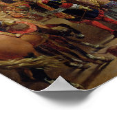 ルイ14世がピュージェットの「ミロ」を捧げる ポスター (角)