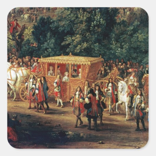 ルイ14世とマリア・テレサの～への侵入 スクエアシール (正面)