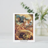 ルイ14世のアポテアシスby Charles Le Brun ポストカード (スタンド正面)